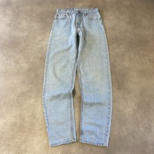 Levis 550 Denim Jeans Mens 30" Relaxed Fit Vintage Paper Tag Trousers, Blue