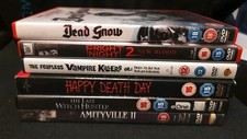 6 Horror DVD Bundle ~ Fright Night 2 Fearless Vampire Killers Happy Death Day +