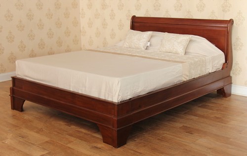 Mahogany sleigh bed frame - frame, |