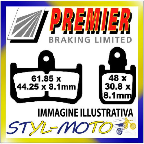Front organic brake pads - front,