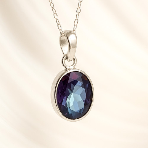 Mystical topaz pendant 925 - mystical,