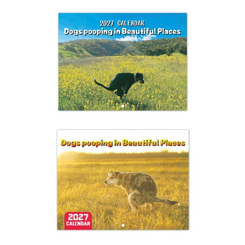 2027 dog pooping calendar - 2027,