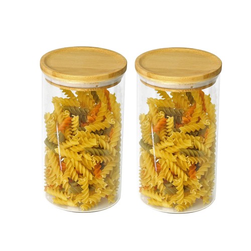 2pcs glass tall 3litres - 2pcs, 1.3litres