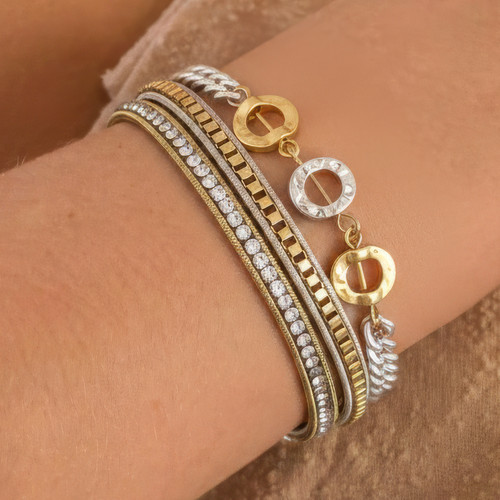 Triple strand rings chain - triple,