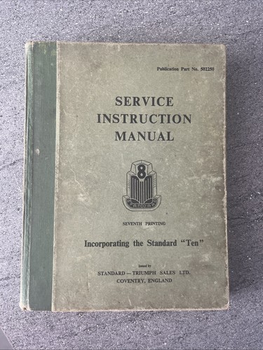 Service instruction manual - instruction,