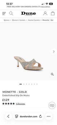 Dune london monette gold - monette,