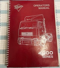 FODEN 4000 SERIES TRUCK ORIGINAL OPERATORS MANUAL 4250 4300 4350 4400 