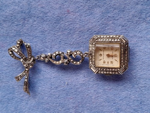 Silver marcasite nurse - marcasite, nurse's