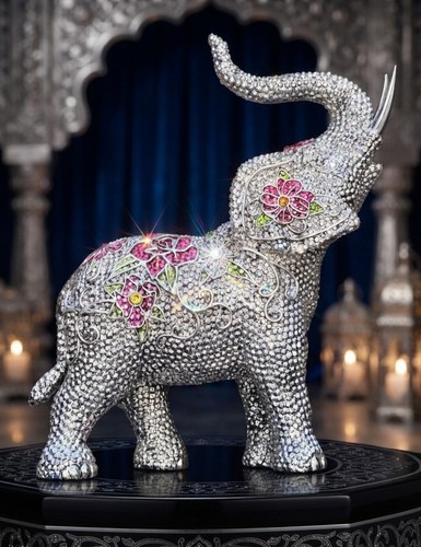 Jewelled elephant swarovski - jewelled,