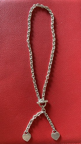 Sterling silver bar chain - t, -bar