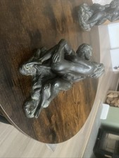Vintage Heredities Cold Cast Bronze Sculpture The Lovers Roland Chadwick 