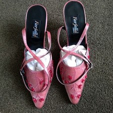 Beaded Pink Farfalla Ankle