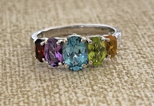 925 sterling silver amethyst - silver,