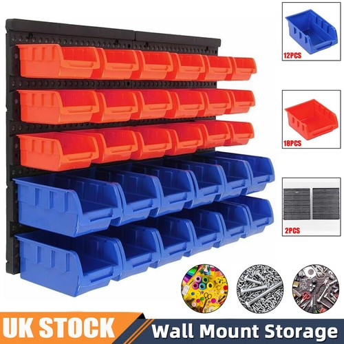Piece plastic bins wall - 30,