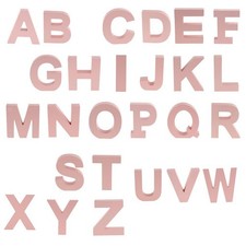 26 Letter A-Z Pink Wooden