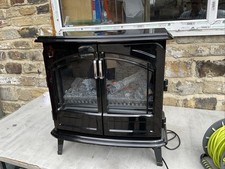 Dimplex - Opti-Myst Grand Noir Electric Stove, Cast Enamel Effect Black