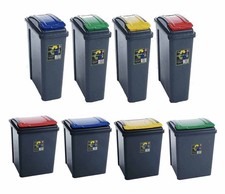 Plastic Recycle Bin With Lid