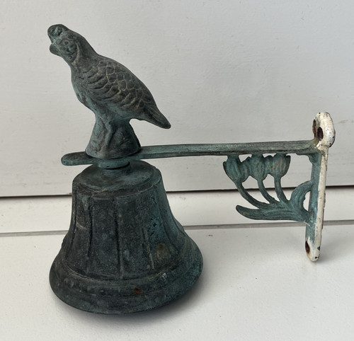 Vintage bronze quail bird - bronze,
