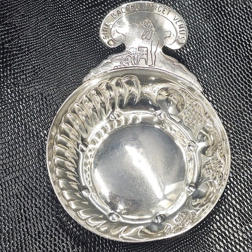 Tastevin solid silver minerva