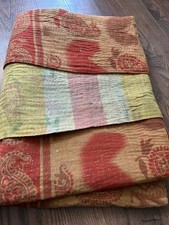Vintage kantha quilt throw - quilt, in