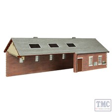 44-0180B Scenecraft OO Gauge S&DJR Train Shed Chocolate and Cream