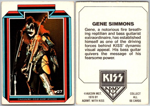 1978 donruss kiss trading - donruss,