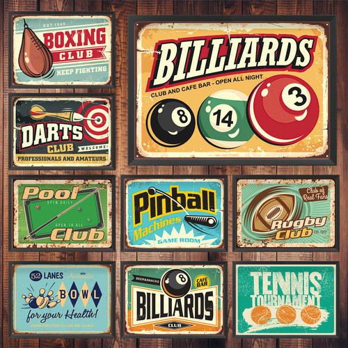 Vintage sport sign poster - vintage,