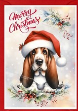 Basset Hound Dog A6 (4"x6")