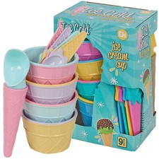 9 Pc Ice Cream Dessert Bowls