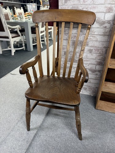 Victorian grandfather chair - grandfather,