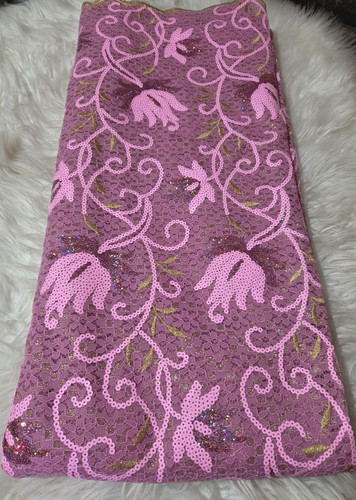 Luxury pink chantilly lace - pink,