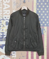 £149 Mens Barbour Steve McQueen Oil Field Quilt sage green bomber jacket Medium