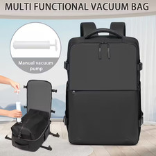 Vacuum compression backpack