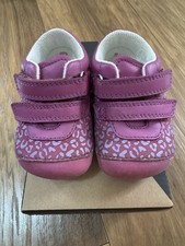 Baby girls berry leather/