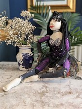 OOAK Handmade Gothic Steampunk Art Doll Soft Body Poseable 20 Inch Collectable