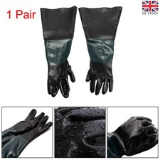 1Pair Long Sleeve Blast Gloves Sand Blasting Cabinet SandBlasting Shot Protector