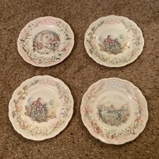 Royal Albert The Wind In The Willows Gift Collection Four Plates 6 Inches