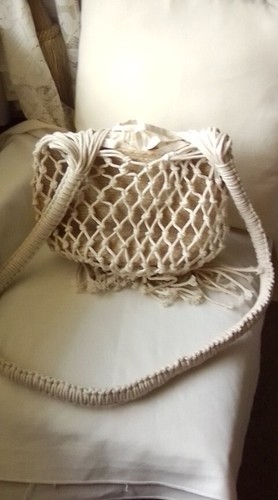 Macrame shoulder bag - macrame,