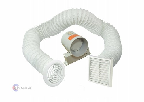 Inline extractor fan with - 4",