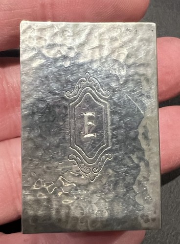 Vtg sterling silver hammered - vtg,