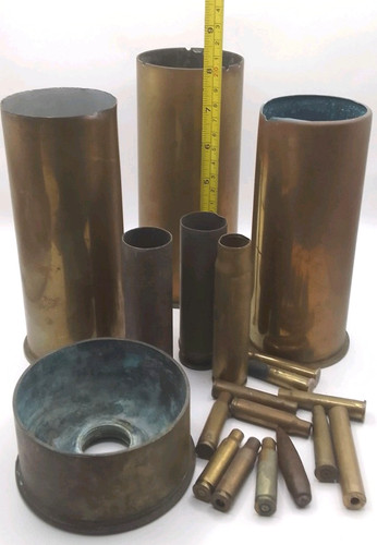 Lot ww2 brass trench - 19, ww2?