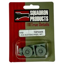 Squadron Products 1/32 P-51 Mustang Resin Wheel Set (TDP32209)