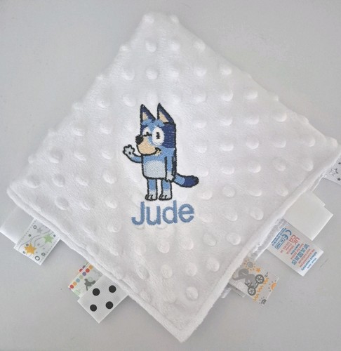 Personalised embroidered taggy - embroidered,