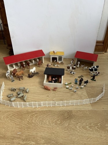 Vintage wooden farm yard - vintage,