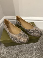 Hotter Robyn Snakeskin Ladies Shoes Size 7.5 STD Width Brand New