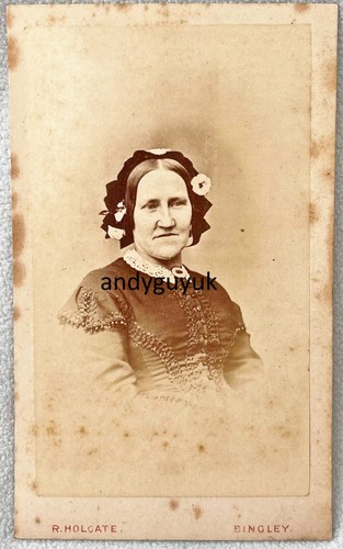 Cdv lady bonnet holgate - cdv, in
