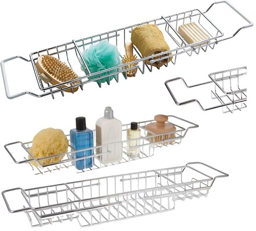Chrome over tub extendable - tub,