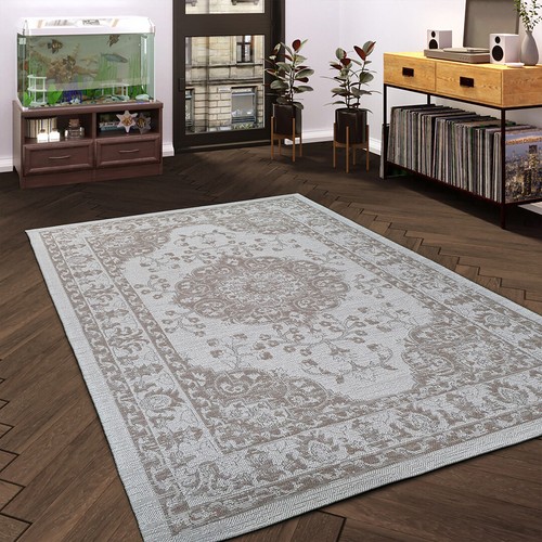 Beige oriental rug 100 cotton - oriental,