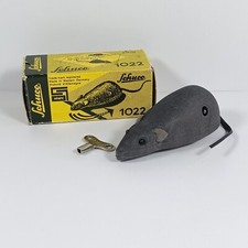 Schuco 1022 Clockwork Mouse Maus with Original Box & Key Made in US Zone Germany