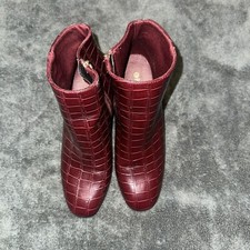Peacocks Crocodile Ankle Boots